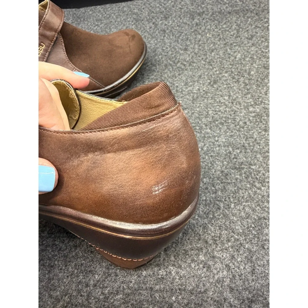 JBU Sedona Mary Jane Wedge Clog 9 Brown Womens